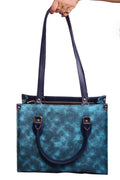 Smudge Blue Book Tote