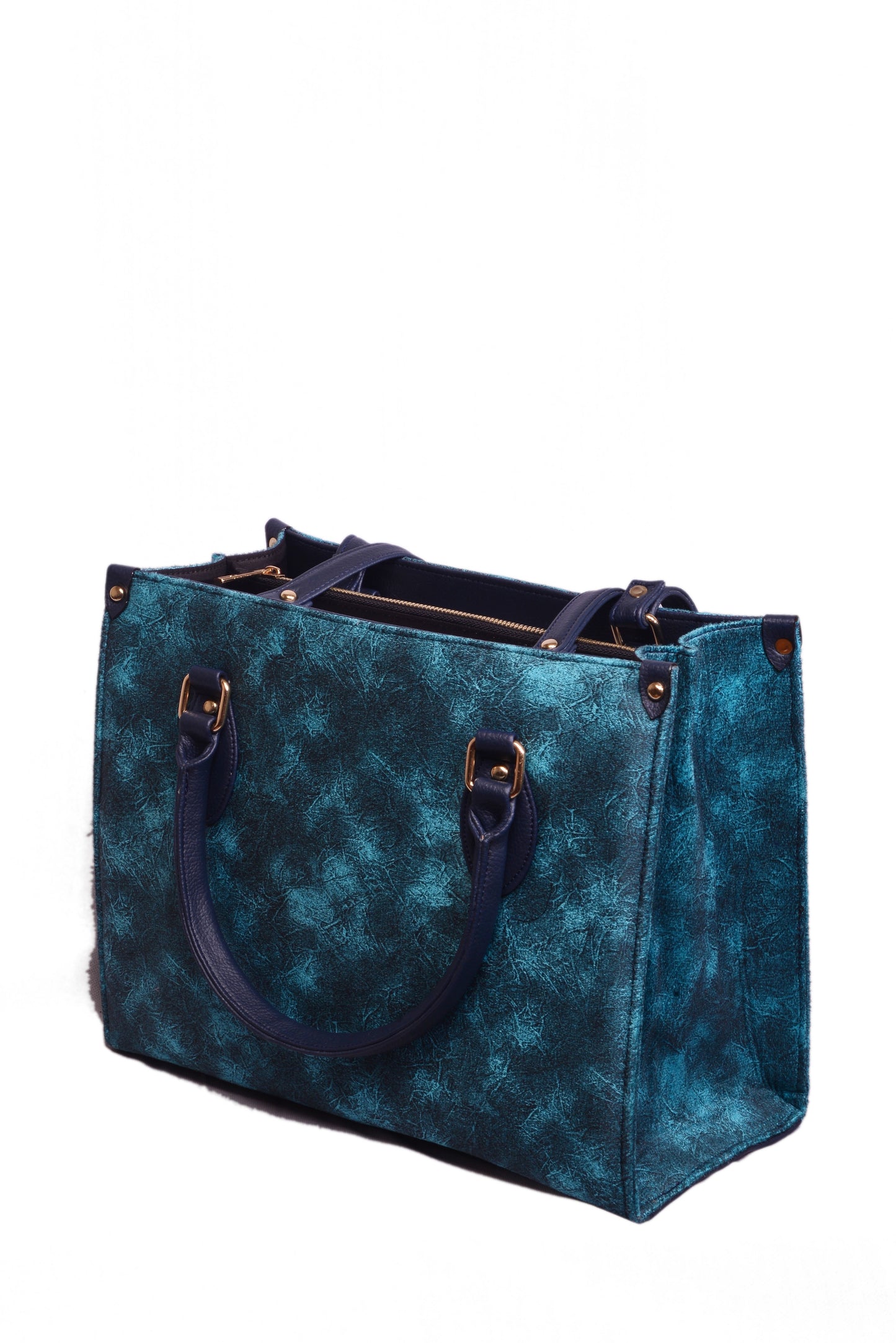 Smudge Blue Book Tote