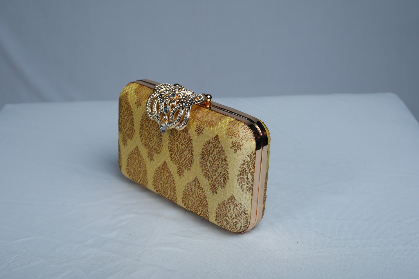 Crystal Quartz Motif Clutch